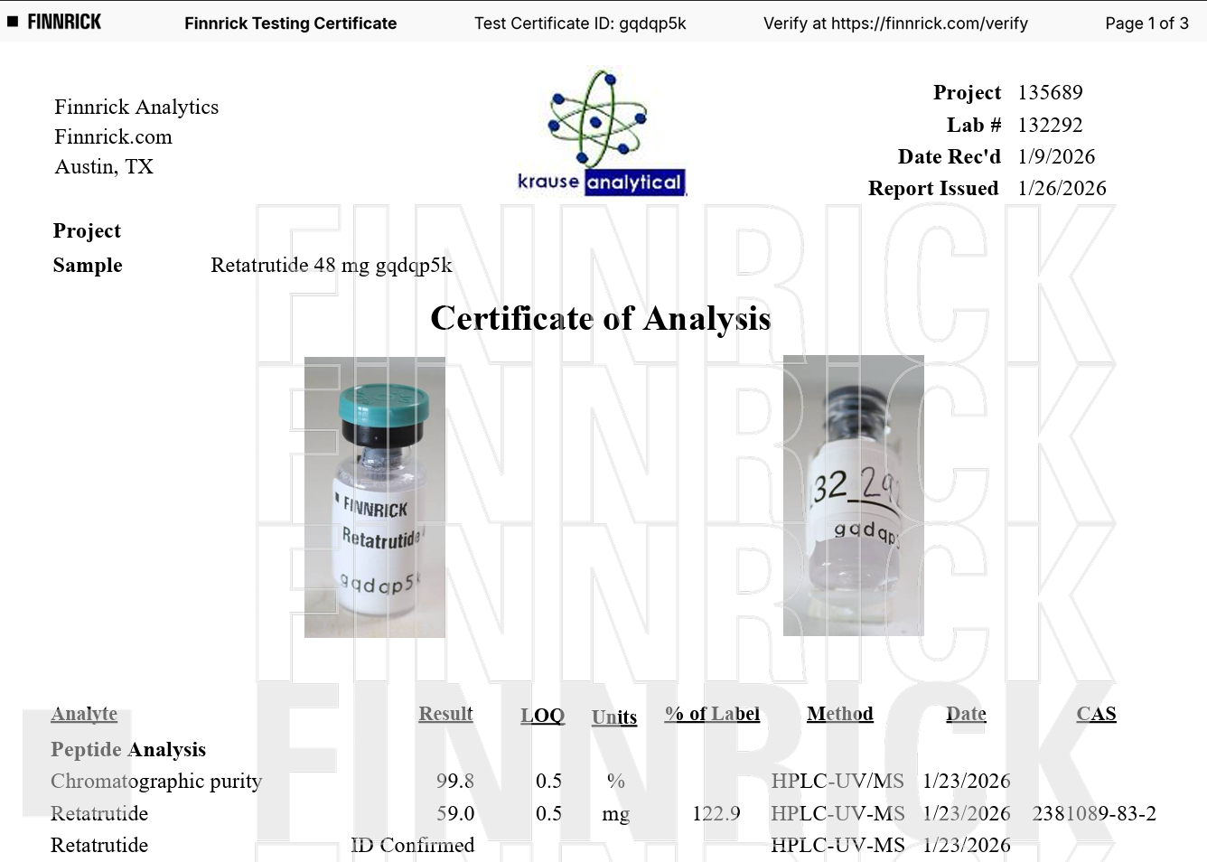 finnrick test results