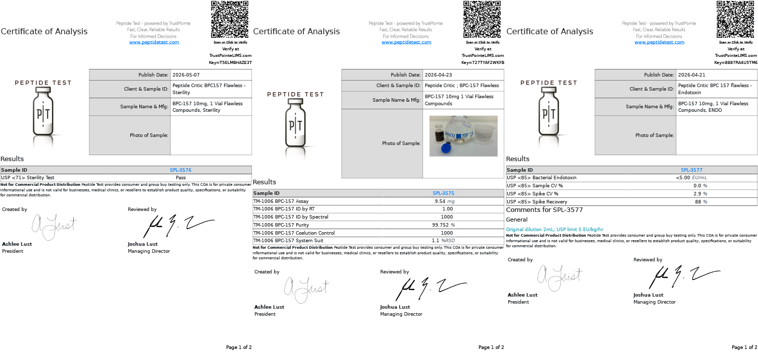 flawless compounds test