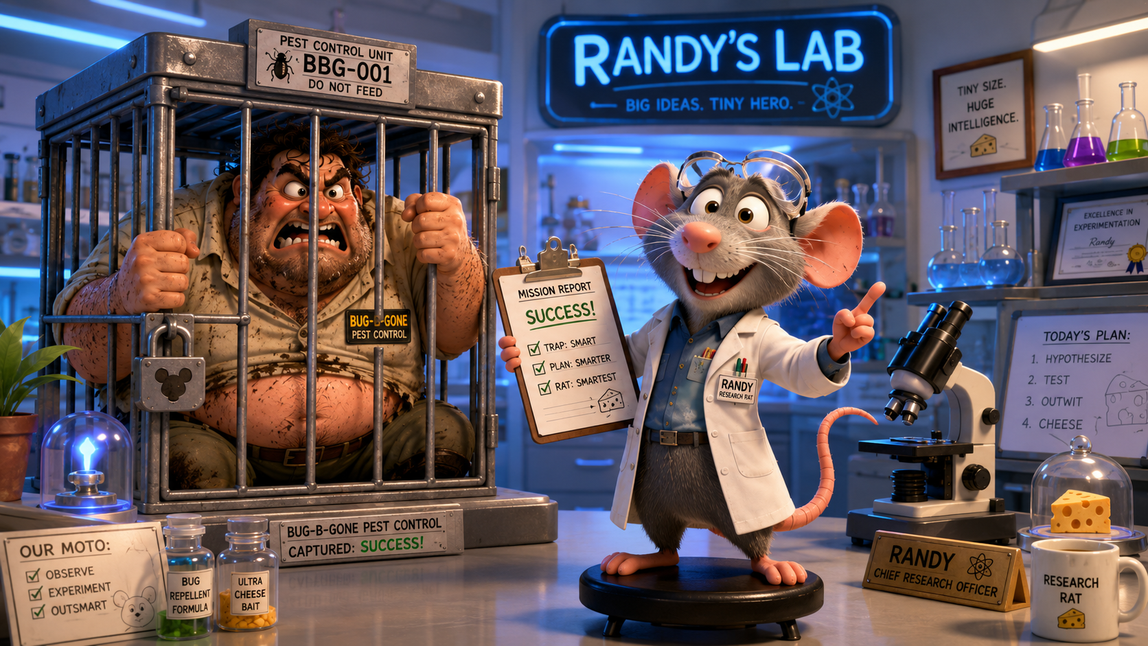 randy in his lab