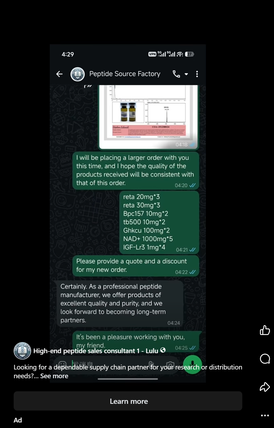 scam advertisement