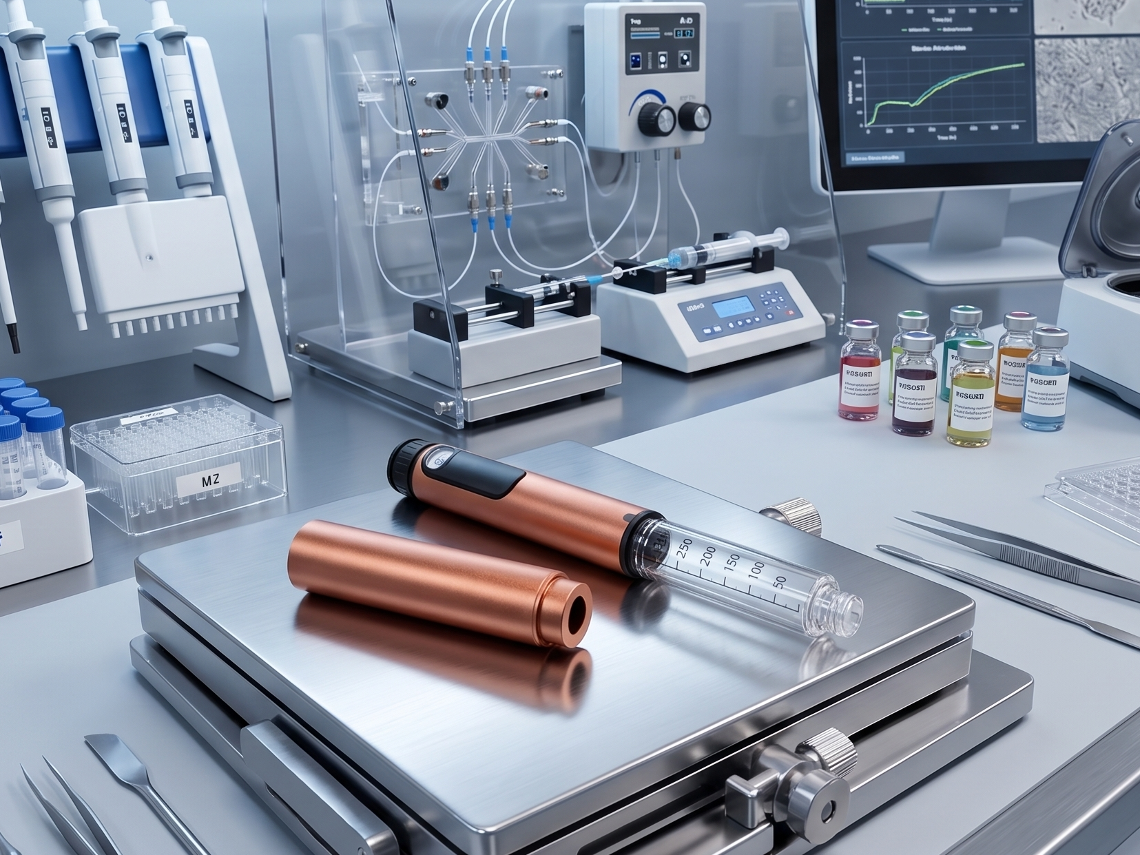 Research Peptide Pen V4 Rose Gold - Peptide Critic - Peptide Critic Store