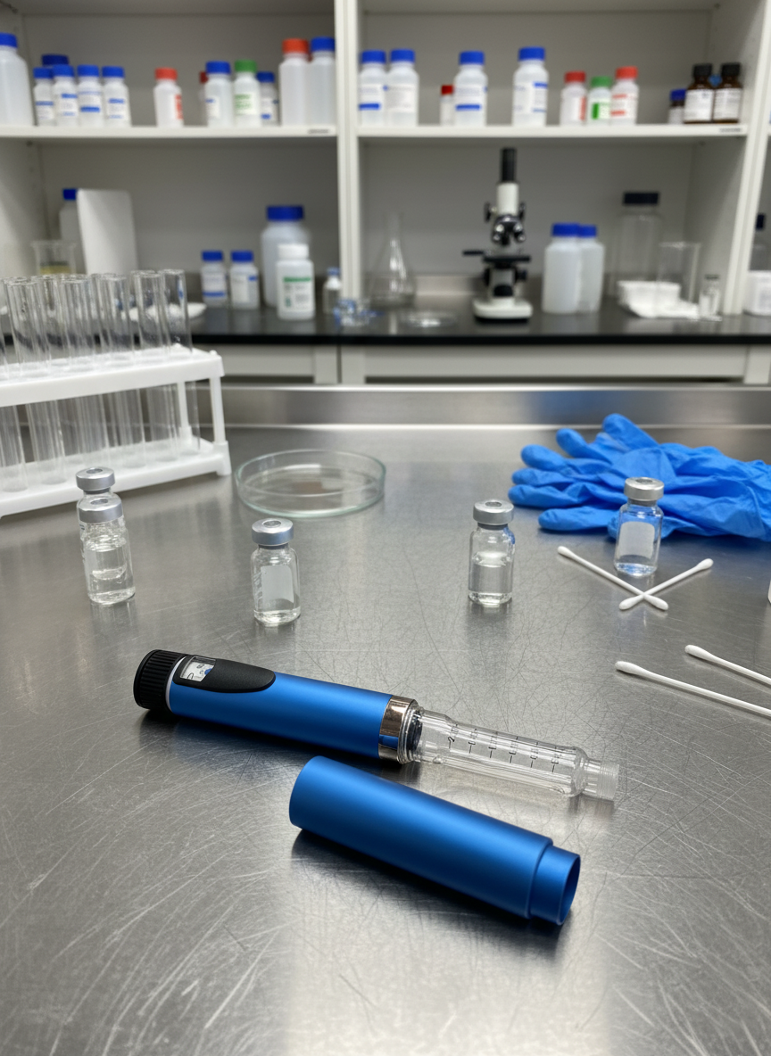 Peptide Critic Research Pen Blue V2 - View 2