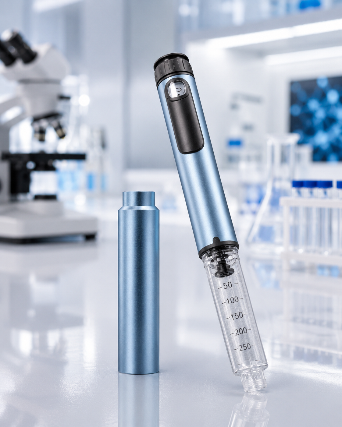 Research Peptide Pen V4 Blue - Peptide Critic - Peptide Critic Store