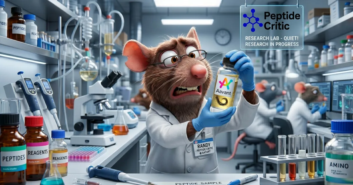 Randy with a nasty vial of peptides
