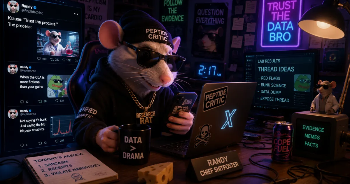 Resident shitposter Randy the research rat